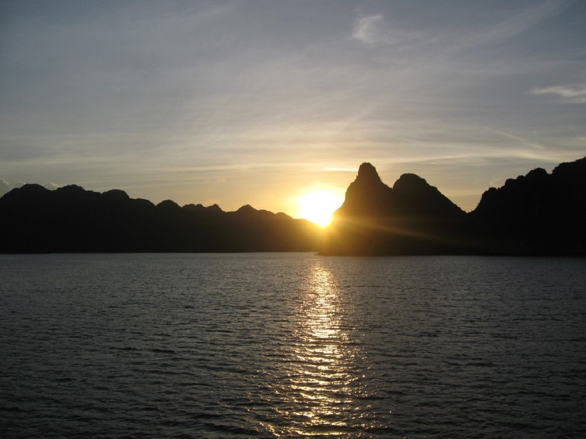 Halong Bay Sun set View