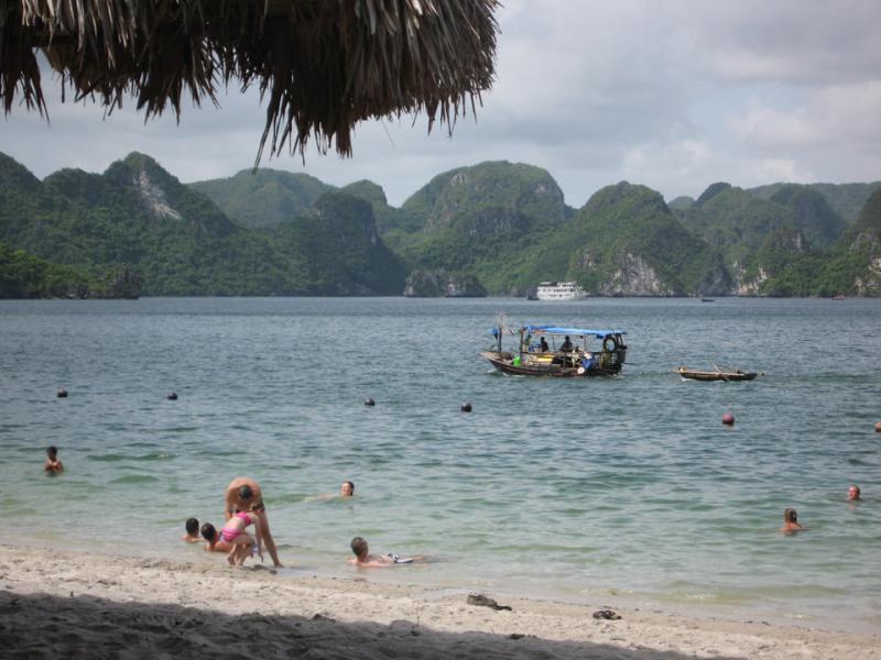 Swimming in Lan Ha Bay