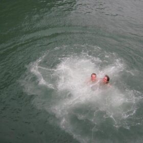 Swim in Halong Bay in Winter