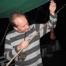 Squid fishing in Halong Bay