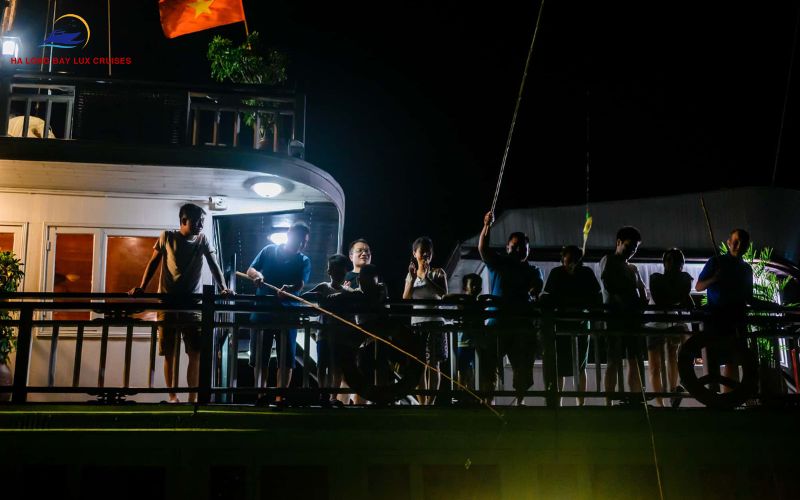 Best Time for Night Squid Fishing in Halong Bay