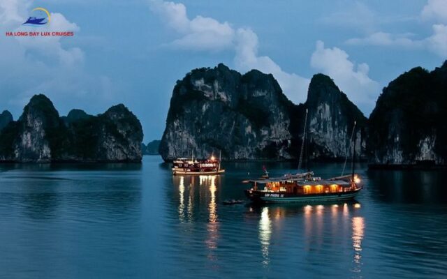 Night Squid Fishing in Halong Bay