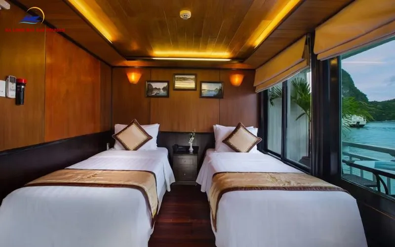 Cabins are well-equipped