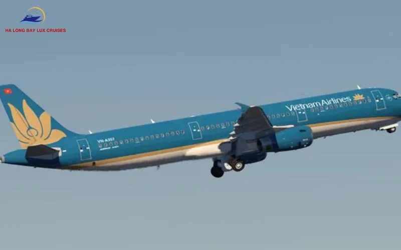 By airplane